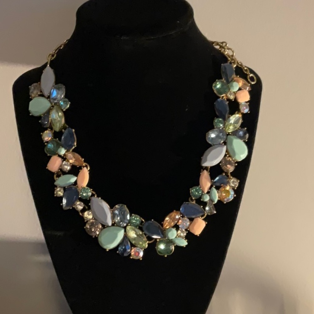 J. Crew Blue and Green Nature-Inspired Necklace